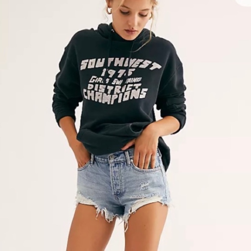 FREE PEOPLE LOVING GOOD VIBRATIONS CUT OFF SHORTS